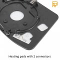 X Autohaux Car Rearview Mirror Glass Replacement W Backing Plate Heated Left Side Driver For Mercedes-benz E500 E320 E55 Amg