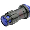 M12 X 25 Open End 16-piece Aluminum Steel Wheel Lug Nuts 4 Lock 1 Nut Key Blue