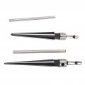 2 Pcs Tapered Reamer T Handle 6 Fluted Chamfer 3-13mm 5-16mm Bridge Pin Hole Drilling Tools For Chamfering Taper Holes