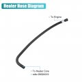 X Autohaux Hvac Engine Heater Inlet Hose For Cadillac Escalade Chevrolet Tahoe Suburban Gmc Yukon 2000-2006 Lower Core Replace