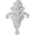 Ekena Millwork Onl03x04x01lf 3-inch W X 4 2-inch H 1 P Small Foliage Onlay 