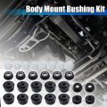 X Autohaux 26pcs Upper Lower Body Mount Bushing Kit For Chevrolet Silverado Gmc Sierra 1500 2500 2wd 4wd 1999-2004 Cab Black