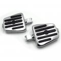 Httmt Mt216-114b Pa009x2 Compatible With Fury Vt1300 Shadow Aero Phantom Spirit Cruiser Chrome Rubber Footpegs