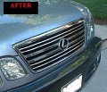 312 Motoring Fits 1998-2007 Lexus Lx470 Chrome Grill Grille Kit 1999 2000 2001 2002 2003 2004 2005 2006 98 99 00 01 02 03 04 05