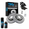 Front Brake Pad And Rotor Kit With Chemical Ceramic For 2003 2013 Volvo Xc90 Bka15924