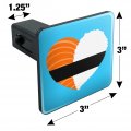 Japanese Salmon Sushi And Rice Heart Tow Trailer Hitch Cover Plug Insert