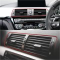X Autohaux Car Interior Gap Door Edge Decorative Trim Strip Line Red 8m 26 25ft