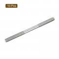 Uxcell 10pcs M8x120mm 304 Stainless Steel Double End Threaded Stud Screw Bolt For House Maintenance