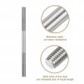 Uxcell 10pcs M8x120mm 304 Stainless Steel Double End Threaded Stud Screw Bolt For House Maintenance