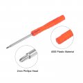 Uxcell 10pcs Mini Phillips Screwdriver 2mm Cross Head For Watch Eyeglasses Electronics Repair Red