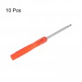 Uxcell 10pcs Mini Phillips Screwdriver 2mm Cross Head For Watch Eyeglasses Electronics Repair Red