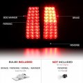 Chrome Smoke Led Tail Light Full-led License Plate Lamp Assembly Replacement Bundle For 1999-2002 Chevy Silverado 1999-2006 Gmc