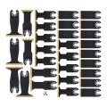 30pcs Titanium Oscillating Multitool Blades Metal Cutting Set Universal Saw Multi-purpose Blade Includes Standard And Extended