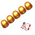 5 Pcs Amber Lens 16 Led Cab Marker Clearance Light Roof Running Assembly For 2003-2016 Dodge Ram 1500 2500 3500 4500 5500 