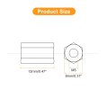 15pcs M5x8x12mm Coupling Nuts Galvanized Carbon Steel Hex Threaded Rod Coupler For Furniture Electronic Industrial