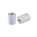 15pcs M5x8x12mm Coupling Nuts Galvanized Carbon Steel Hex Threaded Rod Coupler For Furniture Electronic Industrial 