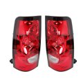Tail Light Assemblies For Silverado 2003 2004 2005 2006 Left And Right Rear Brake Lamps Red Clear Lens Gm2800174 Gm2801174 