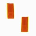 Front Headlight Reflector Pair For Chevy 1994 To 2002 Driver And Passenger Side Single Sealed Beam Replacement Gm2556101 