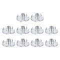 8-32 T-nuts Zinc-plated Carbon Steel 3-pronged Tee Nuts Threaded Inserts For Climbing Holds And Wood Working White 100pcs