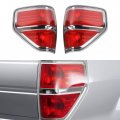 Dasbecan Silver Pair Rear Tail Lights Brake Lamps Assembly For 2009-2014 Ford F150 Svt Replaces Fo2818148 Fo2819148 Fo2818150 