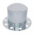 United Pacific 10223 Chrome Dome Rear Axle Cover 2pc Kit With 33mm Nut Steel Aluminum Wheel 