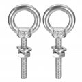 Uxcell Lifting Eye Bolt 2 Sets M4x25mm With Nut Washer 304 Stainless Steel Shoulder Ring For Hanging Item