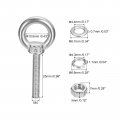 Uxcell Lifting Eye Bolt 2 Sets M4x25mm With Nut Washer 304 Stainless Steel Shoulder Ring For Hanging Item