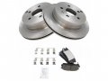 Rear Ceramic Brake Pads And Rotor Kit 5-lug Compatible With 2010-2017 Chevy Equinox 