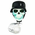Abfer Skull Steering Spinner Knob Soldier Style Handle Grip Assist Helper Car Suicide Turning Aid Ball Fit Most Vehicles Trucks 