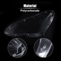 X Autohaux 1 Pair Car Front Headlight Headlamp Lense Clear Lens Cover Cap Pc Shell For Mercedes Benz C Class W204 2011-2015