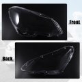 X Autohaux 1 Pair Car Front Headlight Headlamp Lense Clear Lens Cover Cap Pc Shell For Mercedes Benz C Class W204 2011-2015