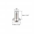Uxcell M4x8mm Machine Screws Hex Socket Round Head Screw 304 Stainless Steel Fasteners Bolts 20pcs