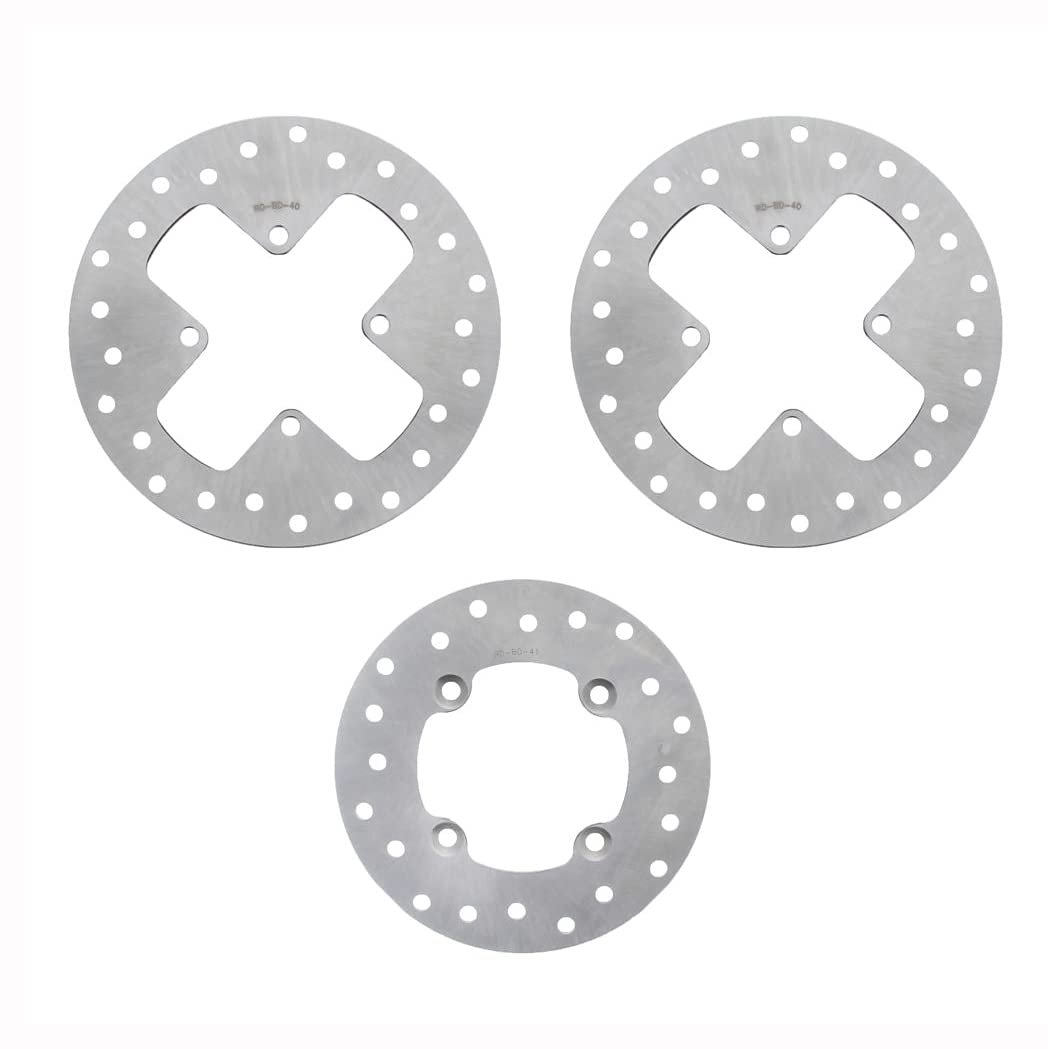 2003 Bombardier Outlander 400 Front And Rear Brake Rotors Semi Metallic Pads Stainless Steel