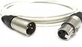 100 Foot Xlr Male To Female Plenum Audio Cable White Jacket By Custom Connection 