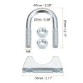 Muffler U-bolt Clamps For 25mm 1 Diameter Exhaust Tail Pipe 1pcs U Clamp Saddle Type