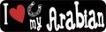 10in X 3in I Love My Arabian Magnet Car Door Magnetic Truck Magnets By Stickertalk 