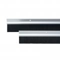 Utalind 2 Pcs Door Brush Sweeps 40 X 4 Inch Length Width Bottom Sweep Metal Holder And Nylon Soft 