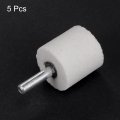 Uxcell Cylindrical Abrasive Mounted Stone Polishing Bits 1 4 Shank 10 Diameter White Corundum Grinding Wheel Rotary Tool For