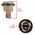 Caltric 2 Taillight Socket Compatible With Polaris Rzr S 800 2009 2010 2011 2012 2013 