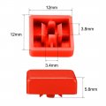 Uxcell 20pcs Tactile Push Button Switch Caps 12x12mm For 12x12x7 3mm Micro Red