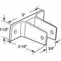 Sentry Supply 656-6350 Two Ear Wall Bracket For 3 4 In Panels Zinc Alloy Chrome Plated Single Pack
