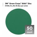 3m Green Corps Stikit Sanding Discs 01549 No Hole 8 In 80 Grade Pack Of 50 Production For Coating Removal Metal Surfaces Auto