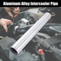 X Autohaux Od 2 76 70mm Length 19 69 500mm Aluminum Alloy Tube Intercooler Pipe Air Intake Silver Tone For Car