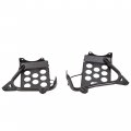 Ecotric Black Heel Guards Footrest Stand For Yamaha Banshee Left Right Nerf Bars 1990-2006