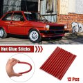 X Autohaux 12pcs 11 200mm Eva Bling Paintless Dent Repair Hot Melt Glue Sticks Red Universal For Car Auto