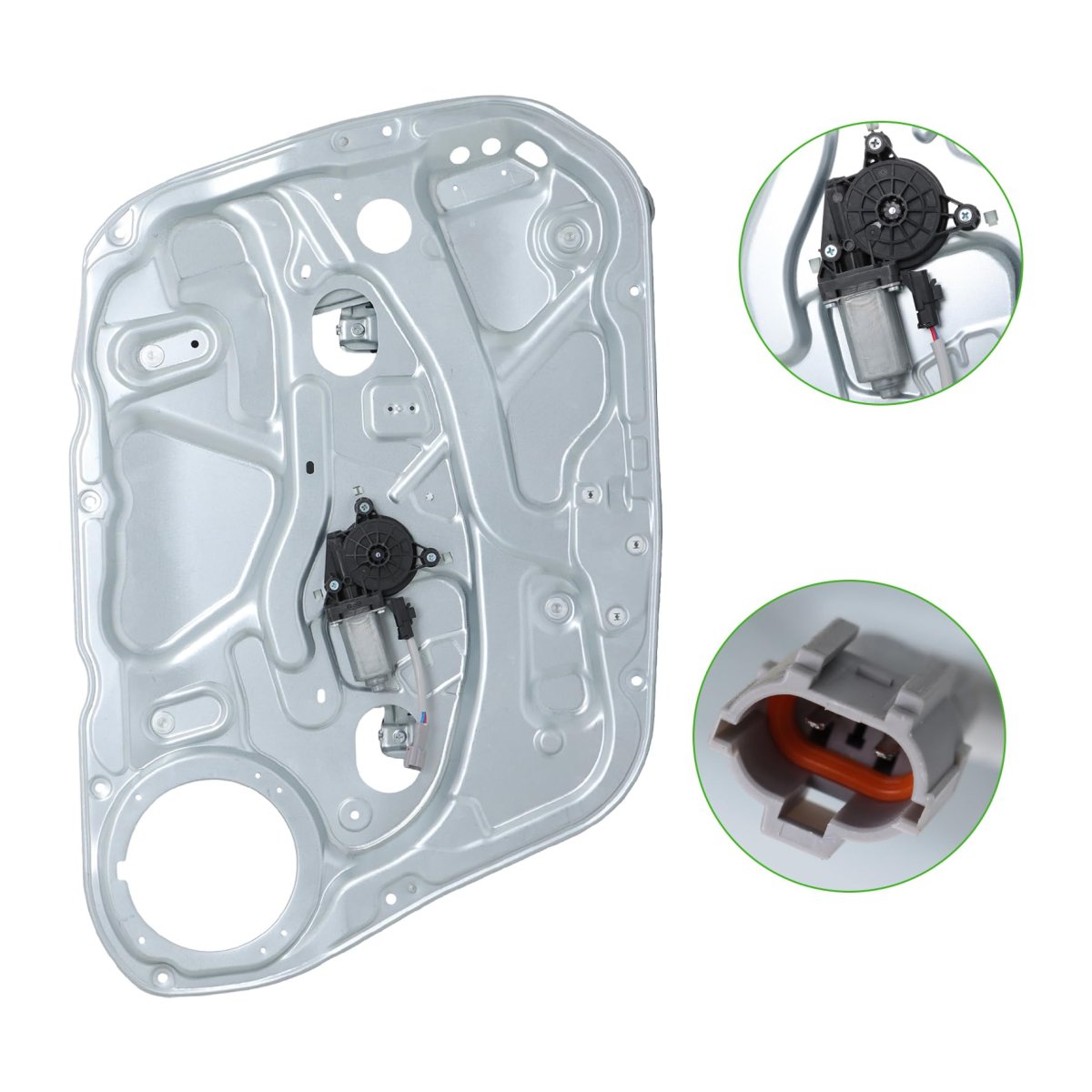748-348 Front Driver Side Power Window Regulator With Motor Replacement For E-lantra 2009-2012