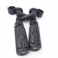 Hk Group Motorcycle Black Adjustable Highway Peg Mounting Kit Skull Zombie Footrest For V-star Roadstar Suzuki Boulevard