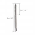 Uxcell Machine Tap 12-24 Unc Thread 2b Class 3 Flutes High Speed Steel Screw Threading Tapping Tool 2pcs