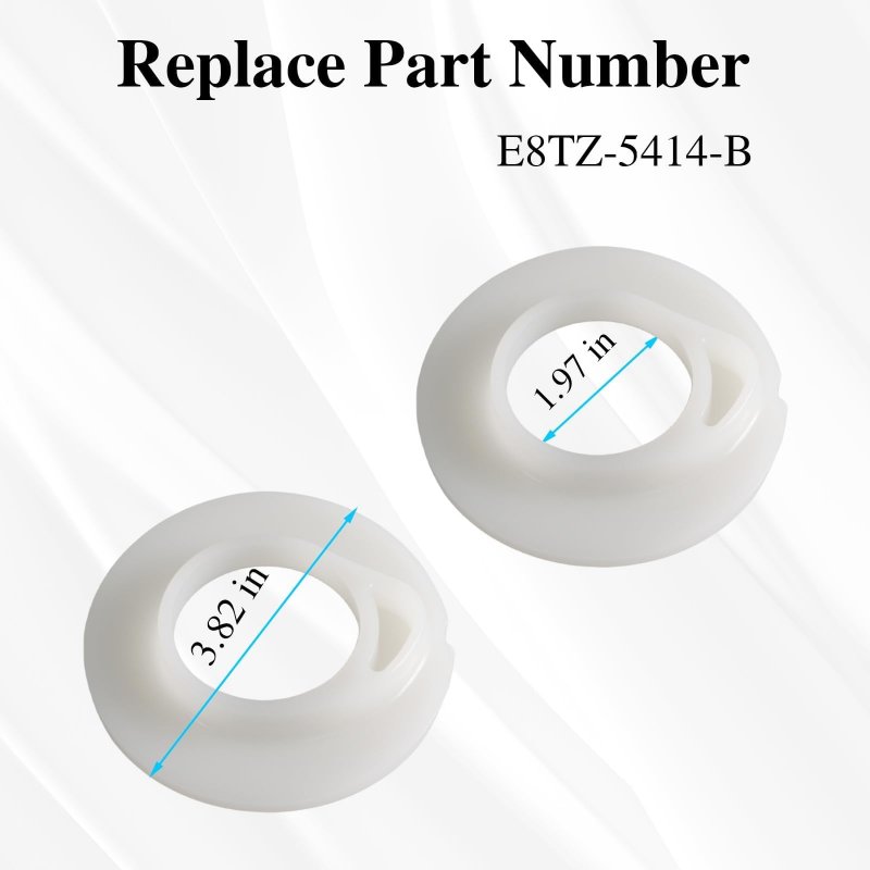 2 Pcs Front Lower Suspension Coil Spring Insulators E8tz 5414 B For Ford F150 F250 F350 F450 F550 Bronco Excursion 2wd Only