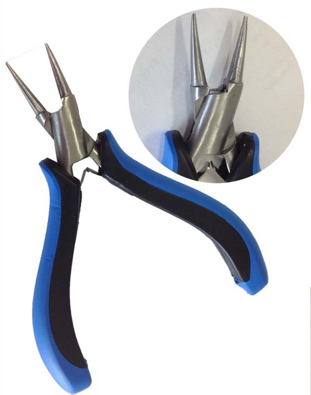 Mini Pliers And Step Mandrel Set 4 Piece Precision Jewelry Making Tools With Ergonomic Grip For Crafting Bending Shaping